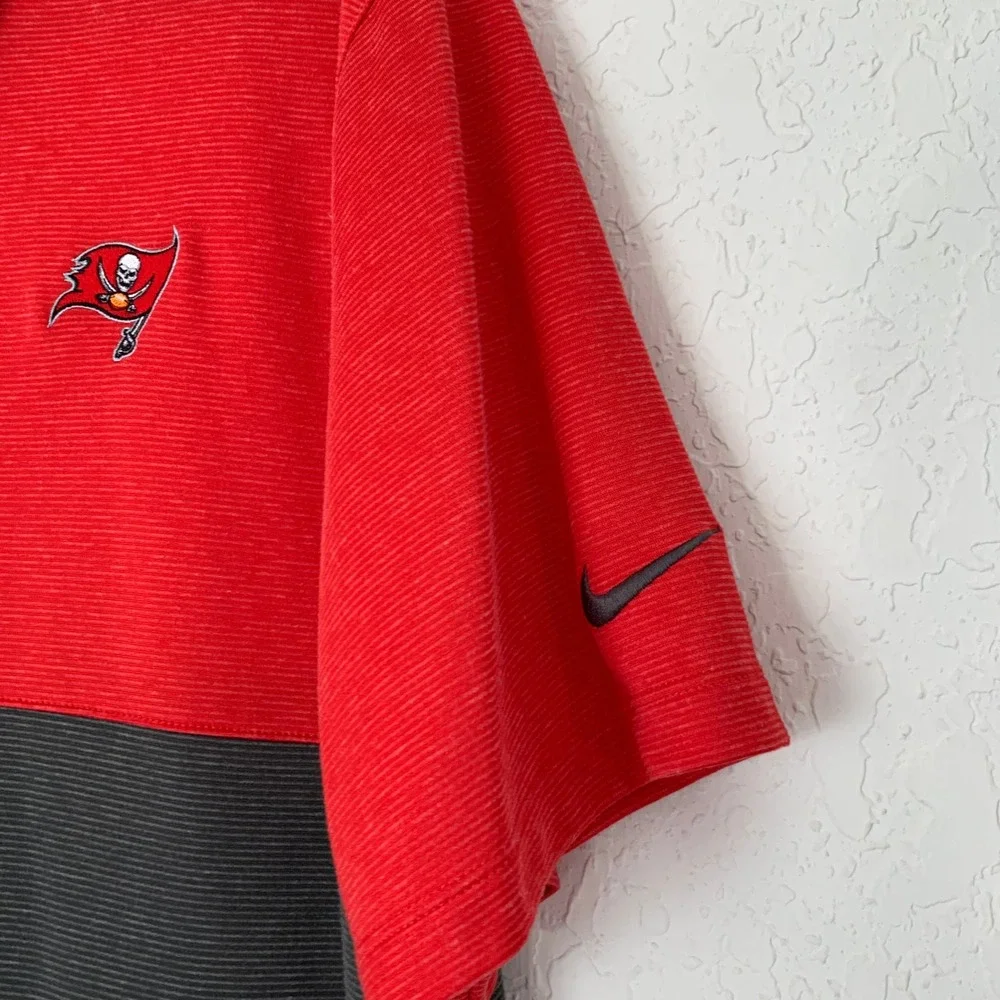 Nike NFL Tampa Bay Buccaneers Polo Men‎ XL Red Dri-FIT Onfield Football Tailgate